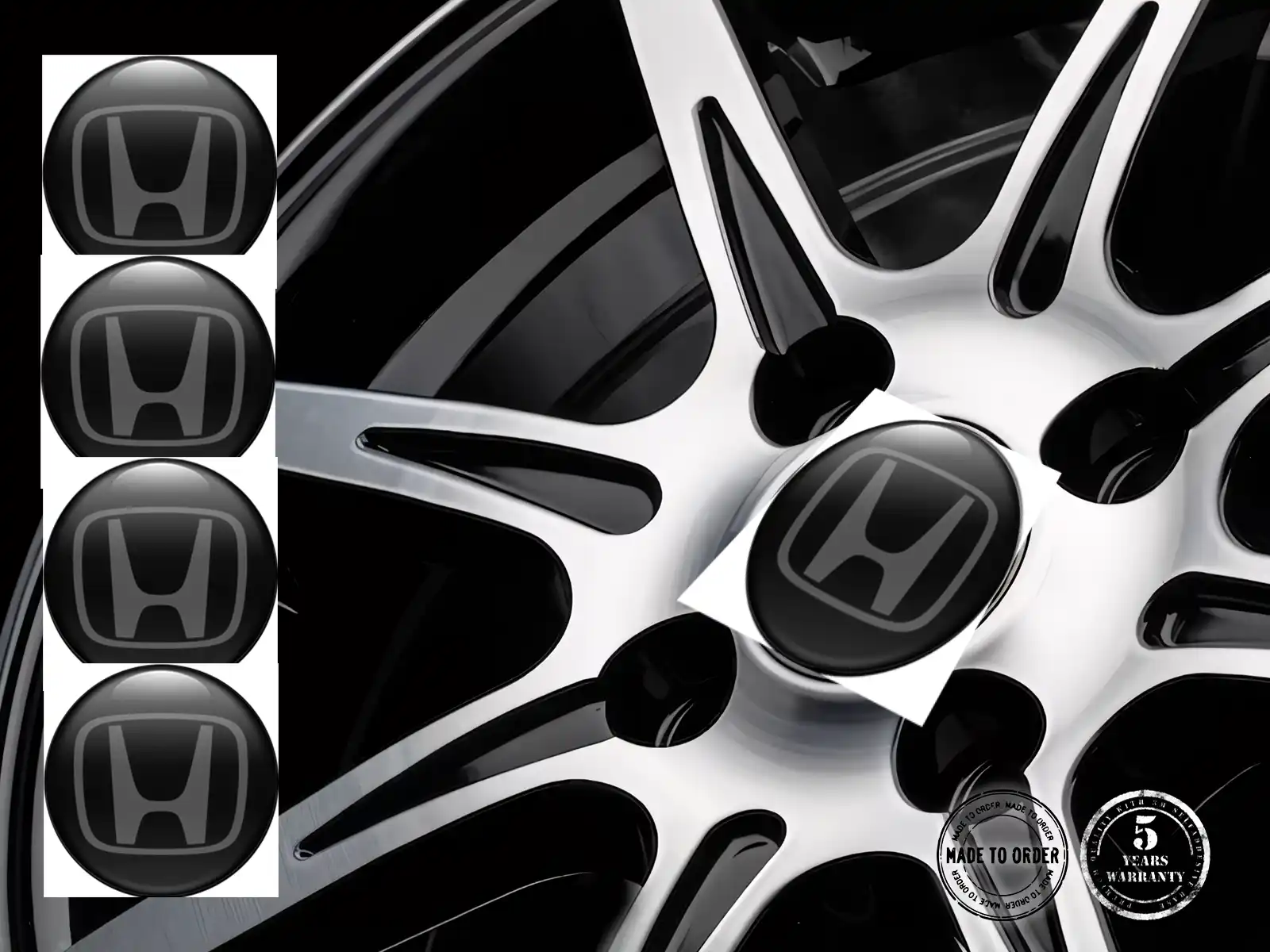 Honda Ruota Emblemi Stile Etichette Cupola Qualità
